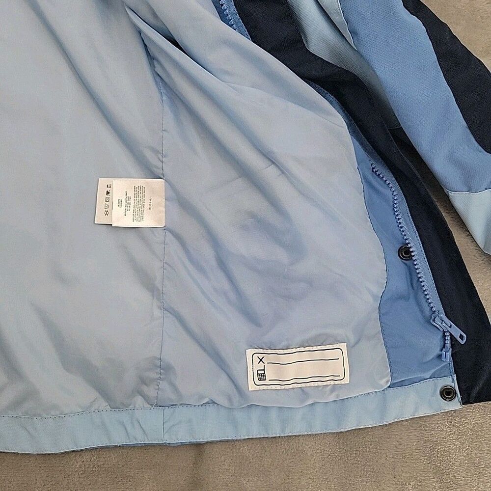 Columbia Vertex Youth Jacket Size 10/12 Blue Double Zipper Pockets Lightweight - Picture 8 of 15